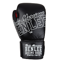 Боксерські рукавички Benlee ROCKLAND 14oz, шкіра, чорно-білі, фото 4