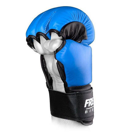 Перчатки ММА Free-Fight Blue 5 унций, фото 3