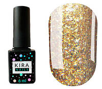 Гель-лак Kira Nails Shine Bright №006 (бронза с блестками), 6 мл