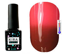 Термо гель-лак Kira Nails №T04 (бордовый, при нагревании темно-лиловый), 6 мл