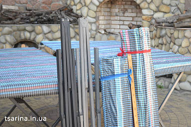 Ніжки торгового столу 3 метри, квадратний профіль.