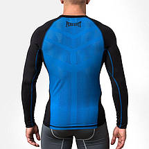 Компресійна футболка чоловіча лонгслів Peresvit Air Motion Compression Long Sleeve T-Shirt Black Blue, фото 2