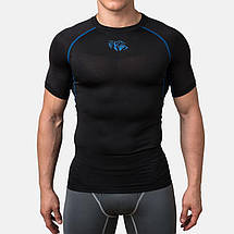 Компресійна футболка чоловіча Peresvit Air Motion Compression Short Sleeve T-Shirt Black Blue, фото 2