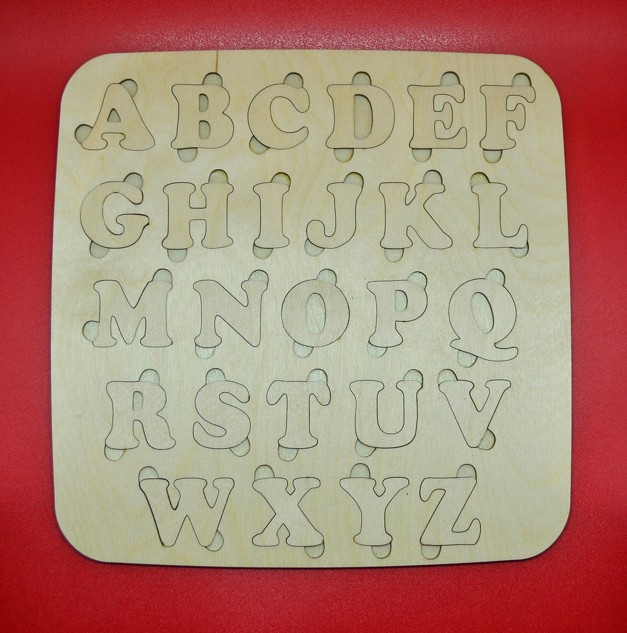 Англійська абетка дерев'яна 25*25, фото 1