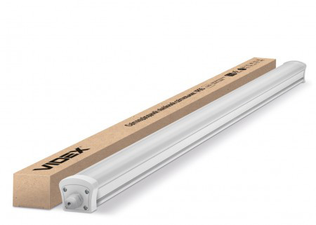 Світлодіодний світильник LED 40W 3800Lm 5000К 1200мм IP65 Videx промисловий герметичний