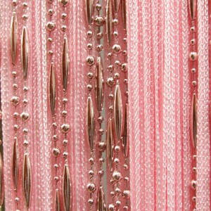 Нитяні штори Цепі Рожевий ( No5)