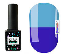 Термо гель-лак Kira Nails №T23 (светло-синий, при нагревании бледно-голубой), 6 мл