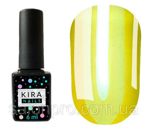 Гель-лак Kira Nails Vitrage №V03 (жовто-зелений, вітражний), 6 мл