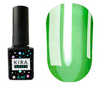 Гель-лак Kira Nails Vitrage №V04 (зеленый салатовый, витражный), 6 мл