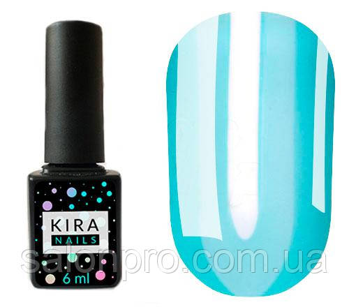 Гель-лак Kira Nails Vitrage №V08 (блакитний, вітражний), 6 мл