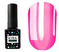 Гель-лак Kira Nails Vitrage №V12 (розовый кислотный, витражный), 6 мл