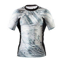 Рашгард з коротким рукавом чоловічий Peresvit Immortal Silver Force Rashguard Short Sleeve Snowstorm, фото 2