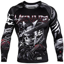 Рашгард для бойових мистецтв чоловічий Venum Samurai Skull Rashguard Long Sleeves Black