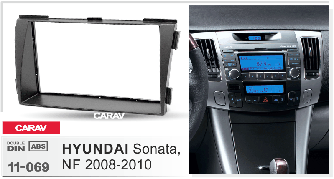 Перехідна рамка CARAV 11-069 2 DIN (Hyundai Sonata)