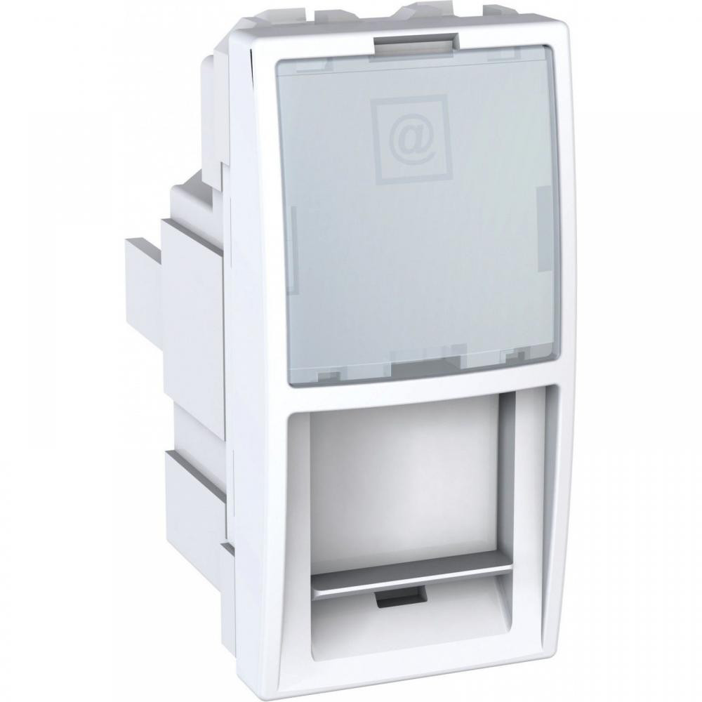 Розетка комп'ютерна 1-мод. Білий Unica Schneider Electric, MGU3.410.18