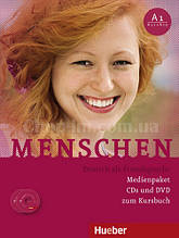 Menschen A1 Medienpaket 3 CDs + DVD (Аудіокомплект — дисків Kursbuch A1 і A1 / 1 і A1 / 2 + DVD)