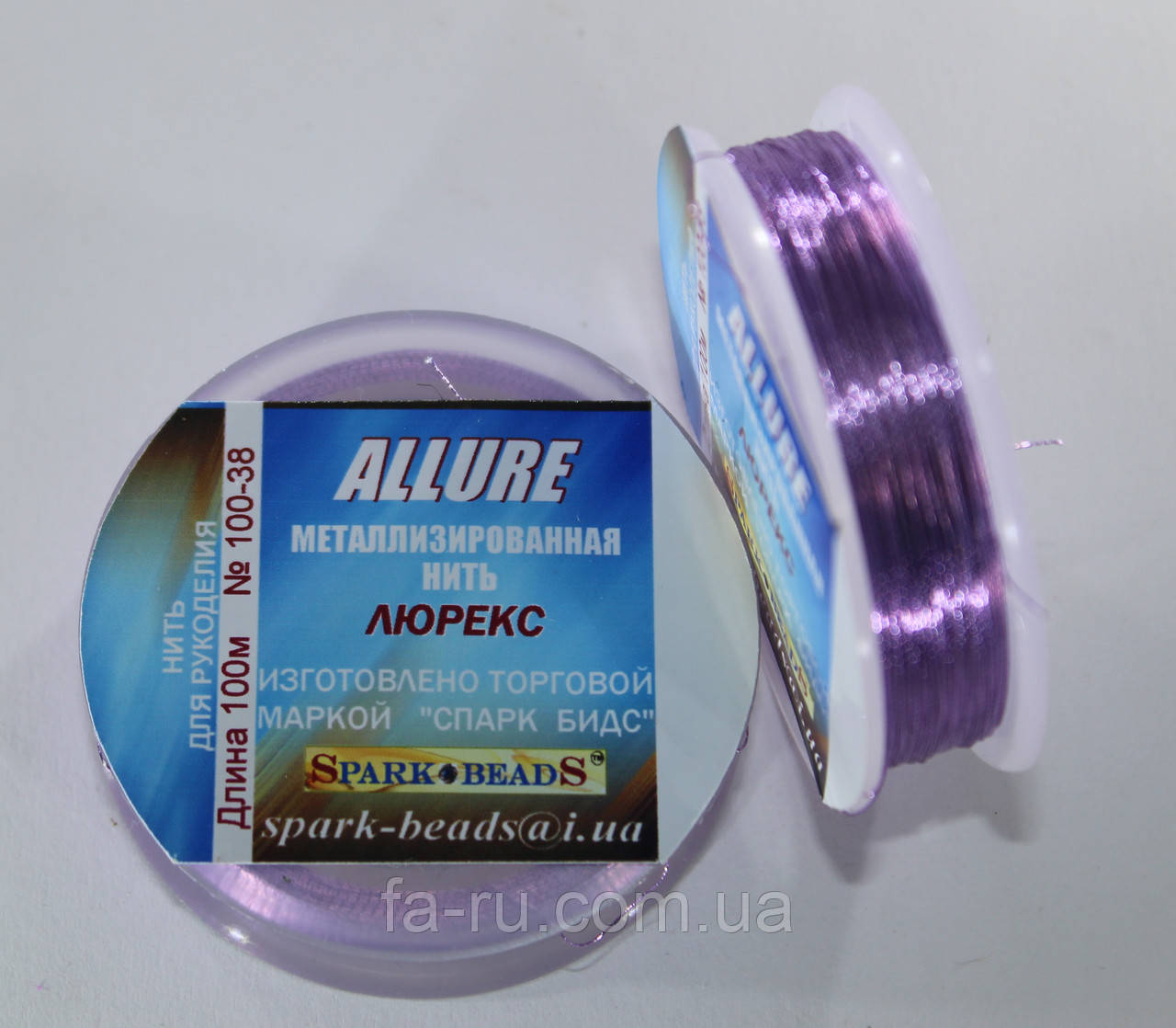 Люрекс Аллюр No 38. Бузковий 100 м, фото 1