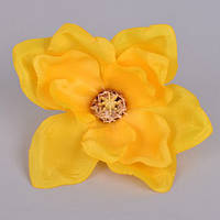 Головка Магнолії жовта 17 см Квіти штучні