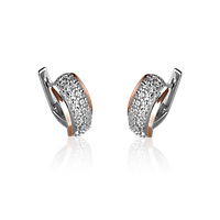 Сережки срібло+золото сережки серебро+золото Дюна