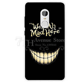 Чохол силіконовий для Xiaomi Redmi Note 4x з картинкою посмішка