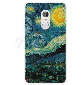 Чохол силіконовий для Xiaomi Redmi Note 4x з картинкою зоряна ніч