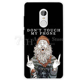 Чохол силіконовий для Xiaomi Redmi Note 4x з картинкою дід