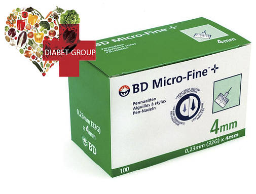 Иглы для шприц-ручек BD Micro-Fine+ "МикроФайн" 4мм 100шт. (5 упаковок), фото 2