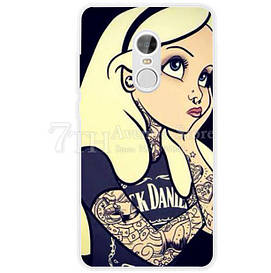 Оригінальний бампер силіконовий для Xiaomi Redmi Note 4x з малюнком попелюшка