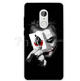 Оригінальний бампер силіконовий для Xiaomi Redmi Note 4x з малюнком джокер