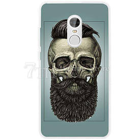 Оригінальний бампер силіконовий для Xiaomi Redmi Note 4x з малюнком череп