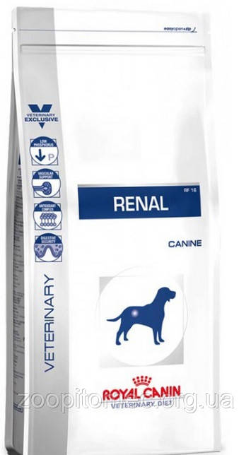 Корм для собак Royal Canin (РОЯЛ КАНІН) RENAL при хронічній нирковій недостатності, 2 кг, фото 1