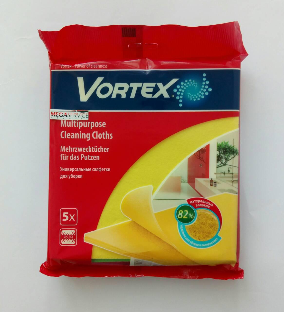 Серветки для прибирання Vortex/ Вортекс 5шт 38х40см віскозні