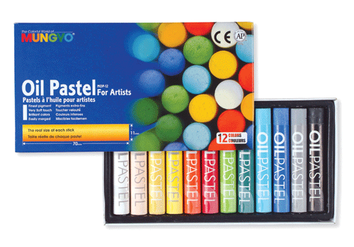Набір олійної пастелі, проф., 12 кольорів, MOP-12, MUNGYO, фото 1