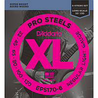 Струны для бас гитары D'Addario EPS170-6 XL Pro Steels Light 6 (.30 - .130)