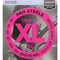 Струны для бас гитары D'Addario EPS170-6SL XL Pro Steels Light 6 (.30 - .130)