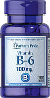 Вітамін В-6 Піридоксин, Vitamin B-6, Puritan's Pride, 100 мг, 100 таблеток
