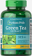 Екстракт зеленого чаю в капсулах стандартизований, Green Tea Extract 315 mg, , Puritan's Pride, 200 капсул