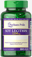 Лецитин соєвий, Soy Lecithin 1200 mg, Puritan's Pride, 100 капсул