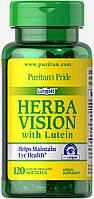 Вітаміни для зору з лютеїном і чорницею, Herbavision with Lutein and Bilberry, Puritan's Pride, 120 капсул