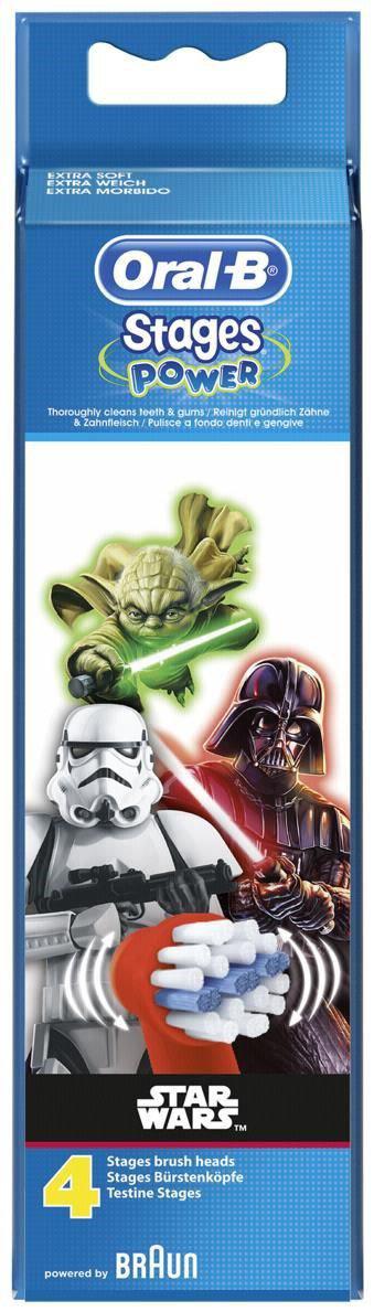 Насадки для дитячих зубних щіток Oral-B (Star Wars) 4 шт. (EB10)