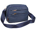 Чоловіча текстильна сумка M6338-2BLUE синя, фото 3