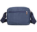 Чоловіча текстильна сумка M6338-2BLUE синя, фото 4
