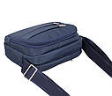 Чоловіча текстильна сумка M6338-2BLUE синя, фото 5