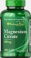 Магній цитрат, Magnesium Citrate 100 mg, Puritan's Pride, 200 капсул
