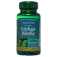 Гінкго Білоба вітаміни для пам'яті, Ginkgo Biloba, Puritan's Pride, 120 мг, 100 капсул