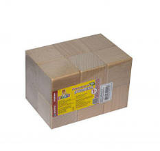 Набір дерев'яних кубиків (нефарбовані), 12 шт.