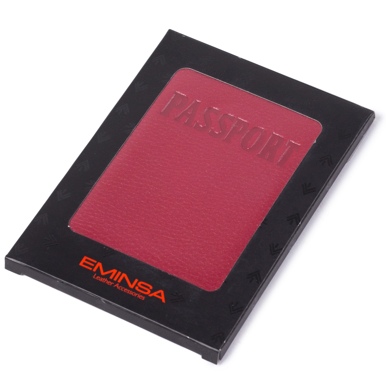 Обложка на паспорт Eminsa 1523-18-5 кожаная красная - фото 5 - id-p571919317