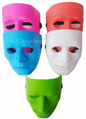 Маска "Безликий" червона (Маска, Хіп-Хоп), фото 3