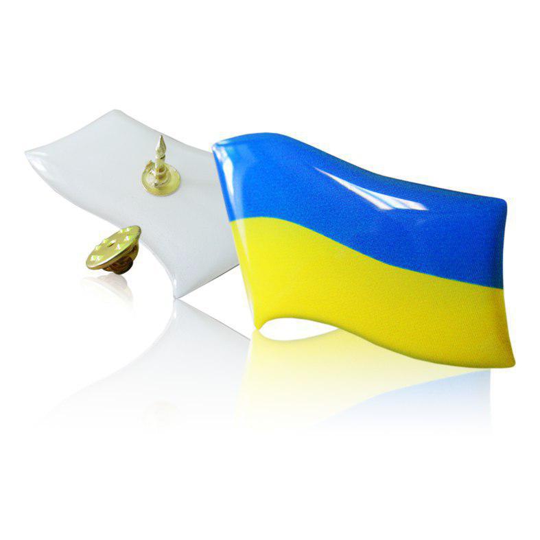 Значок-лінза полімерний "Прапор України"