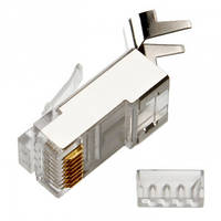 Конектор Rj45 Cat.6a, Cat7, 23awg для крученої пари категорії 6a, 7 Вита пара rj45 6 Метал